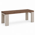 Ausziehbarer Esstisch Braun Betonoptik Spanplatte Rechteckig 180-220 x 90 x 76 cm